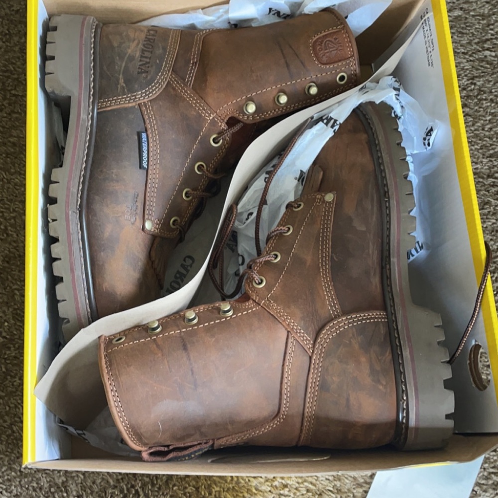 Carolina steel toe boots size 7